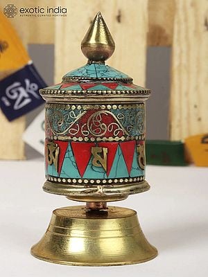 4" Small Tibetan Buddhist Prayer Wheel | Made in Nepal