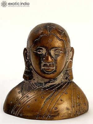 2" Small Woman with Hair Bun | Brass Statue