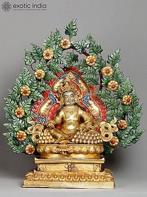 22" Tibetan Buddhist Kubera Idol from Nepal