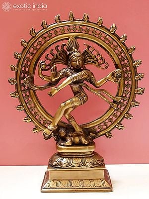 13" Nataraja Brass Statue | Indian Crafted Idol