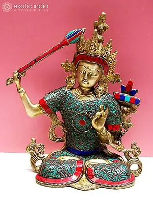 10" Manjushri Statue: The Bodhisattva of Transcendent Wisdom