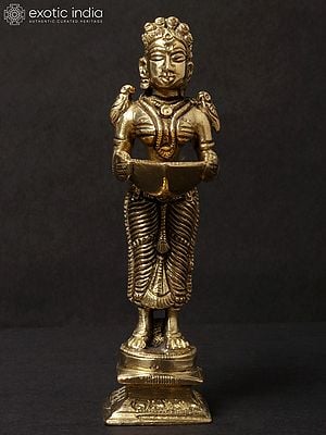 Fine Paavai Vilakku (Deep Lakshmi) Brass Statue