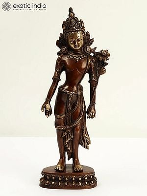 11" Padmapani Avalokiteshvara In Brass