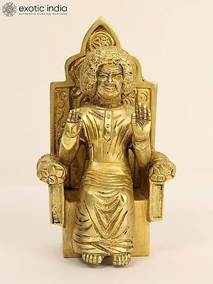 7" Blessing Sathya Sai Baba Brass Statue