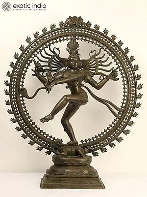 39" Large Nataraja (Dancing Shiva) Bronze Statue