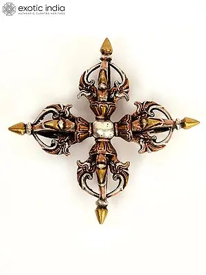 5" Tibetan Buddhist Vishva-Vajra (Double Dorje)