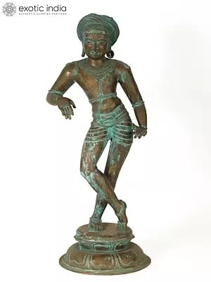 30" Large Vrishavahana Shiva Bronze Statue