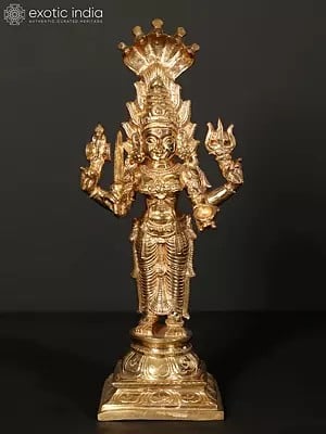 26" Standing Goddess Mariamman (Durga Avatar) | Bronze Statue
