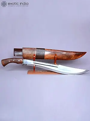 25" Dragon Wooden Cover Khukuri From Nepal
