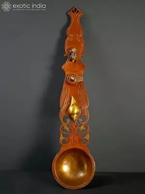 Brass Large Uddharani (Ritual Spoon)