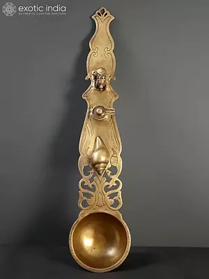 Brass Large Uddharani (Ritual Spoon)