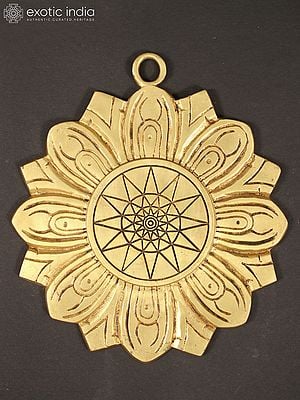 9" Brass Tantra Wall Hanging