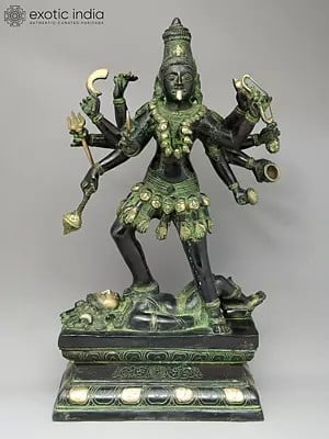 24" Ashtabhujadhari Kali in her Iconic Posture