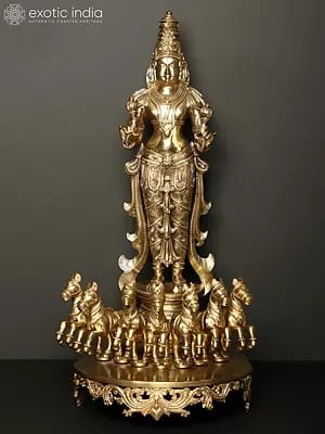27" Lord Surya - God of the Sun | Bronze Statue