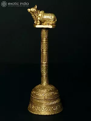 6" Brass Hindu Ritual Bell