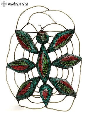 7” Inlay Insect in Brass | Handmade | Made in India