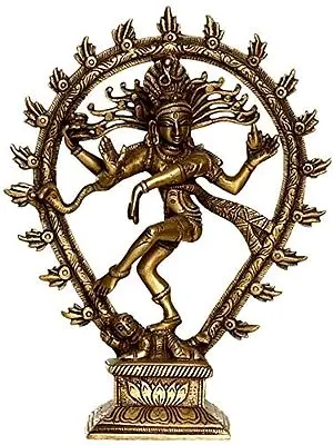 9" Nataraja In Brass | Handmade | Made In India
