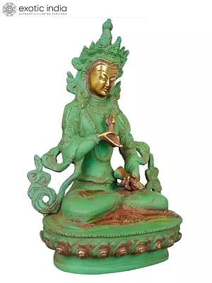 8" Bodhisattva Vajrasana In Padmasana In Brass | Handmade | Made In India