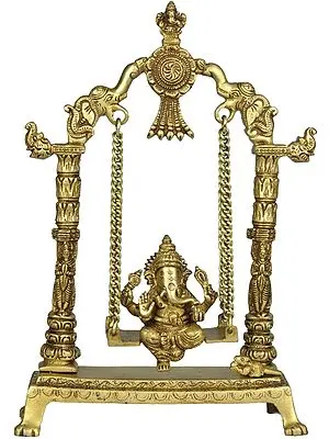 Lord Ganesha on a Swing