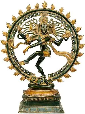 21" Nataraja In Brass | Handmade | Made In India