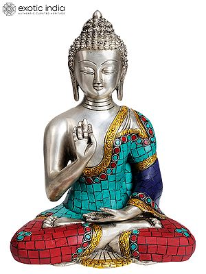 11" Lord Buddha In Brass | Handmade | Made In India