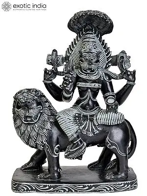 28" Large Buddha Idol in Abhaya and Vitark-Mudra | Handmade Brass Statue