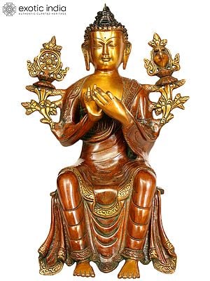 Tibetan Buddhist Deity Maitreya - The Future Buddha (To Be Seated on Edge)