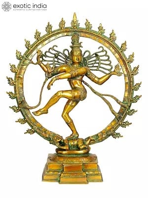 25" Shiva as Nataraja In Brass | Handmade | Made In India