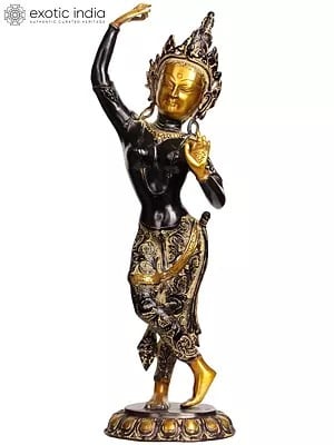 20" Tibetan Buddhist Maya Devi (Mother of Buddha) In Brass | Handmade | Made In India