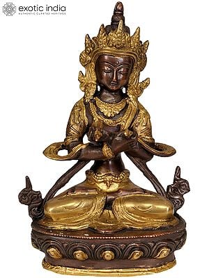 8" Tibetan Buddhist Deity Vajradhara Brass Statue | Handmade | Made in India