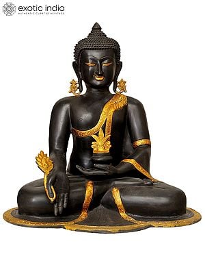 17" Bhaishajyaguru (The Medicine Buddha) In Brass | Handmade | Made In India