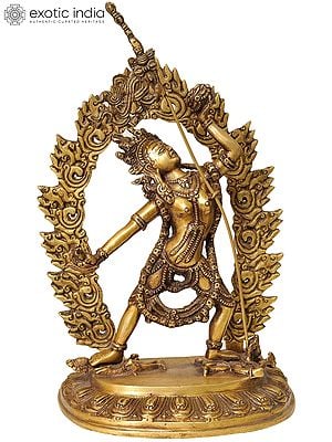 15" Vajradakini (Tibetan Buddhist Deity) Brass Statue | Handmade | Made in India