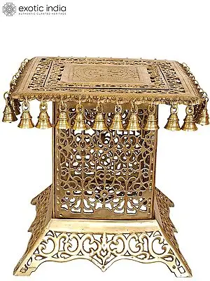 Brass Designer Pedestal (Chowki)