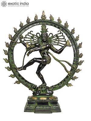 25" Nataraja Brass Sculpture | Handmade | Made in India