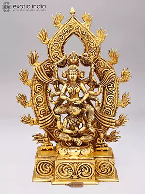 12" Kamakhya Devi (Rare Goddess) in Brass | Handmade | Made In India