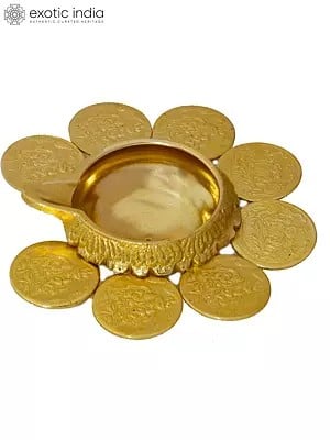 Brass Ashtalakshmi Diya