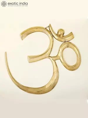 Om Wall Hanging Statue in Brass