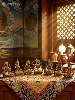 Set of Seven Tibetan Buddhist Deities
