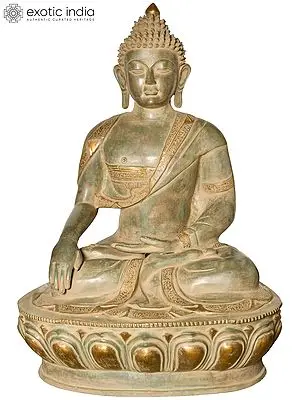 45" Seedless Samadhi of the Buddha | Handmade Brass Idol