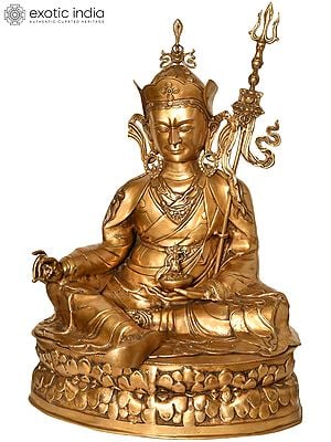 30" Padmasambhava In Brass | Handmade | Made In India