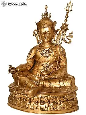 30" Padmasambhava In Brass | Handmade | Made In India