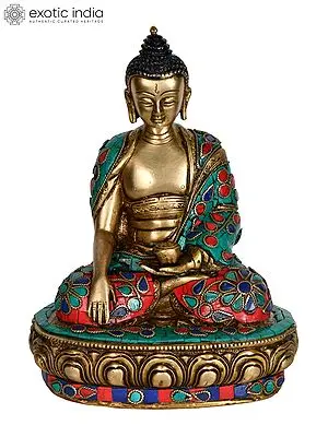 8" Bhumi-Sparsha Buddha (Tibetan Buddhist) In Brass | Handmade | Made In India
