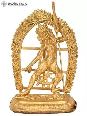 8" Vajrayogini Brass Statue | Handmade Tibetan Buddhist Deity Idol | Made in India