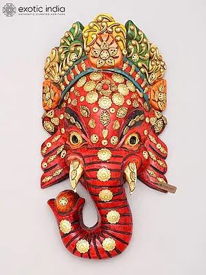 Lord Ganesha Nepalese Wall Hanging Mask