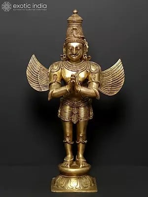 21" Garuda | Brass Statue | Handmade | Made In India