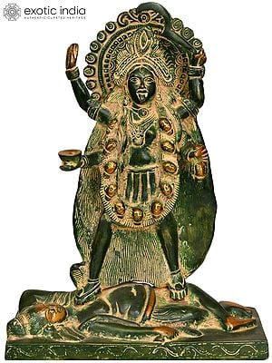 10" Kali as Bhairavi | Brass | Handmade | Made In India