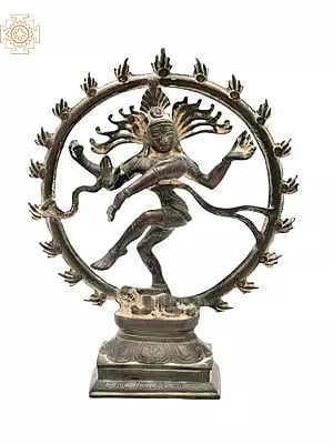 9" Nataraja Brass Sculpture | Handmade | Made in India