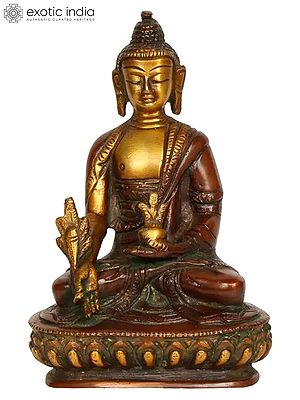 5" Myrobalan Buddha In Brass | Handmade | Made In India
