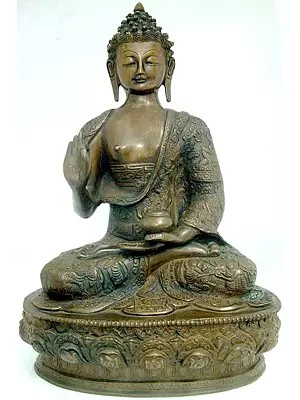 Lord Buddha - Tibetan Buddhist In Brass | Handmade | Made In India