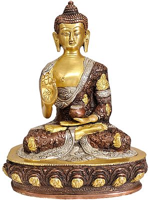Blessing Buddha In Brass | Handmade | Made In India